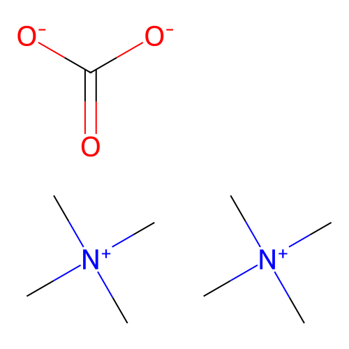 Methanaminium, N,N,N-trimethyl-, carbonate (2:1) structure