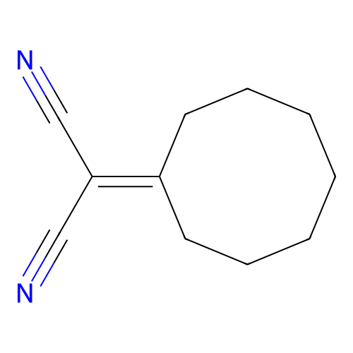 Propanedinitrile, cyclooctylidene- structure