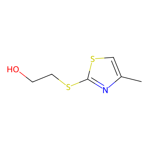 Ethanol, 2-(4-methylthiazol-2-yl)thio- structure
