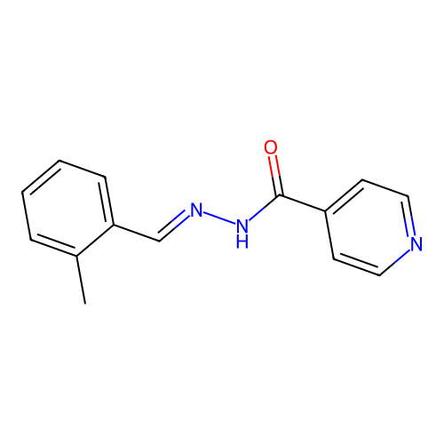 N'-(2-methylbenzylidene)isonicotinohydrazide structure