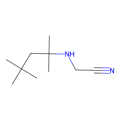 Acetonitrile, 2-[(1,1,3,3-tetramethylbutyl)amino]- structure