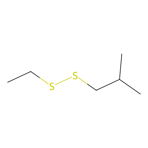 Ethyl isobutyl disulfide structure