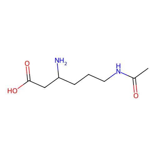 6-Acetamido-3-aminohexanoic acid structure