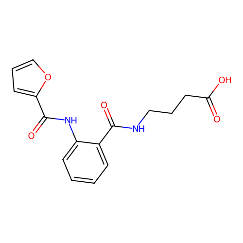 4-[({2-[(Furan-2-ylcarbonyl)amino]phenyl}carbonyl)amino]butanoic acid structure