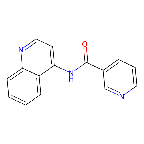 N-quinolin-4-ylpyridine-3-carboxamide structure