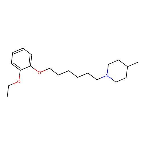 1-[6-(2-Ethoxyphenoxy)hexyl]-4-methylpiperidine structure