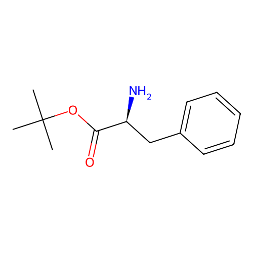 tert-butyl (2S)-2-amino-3-phenylpropanoate structure