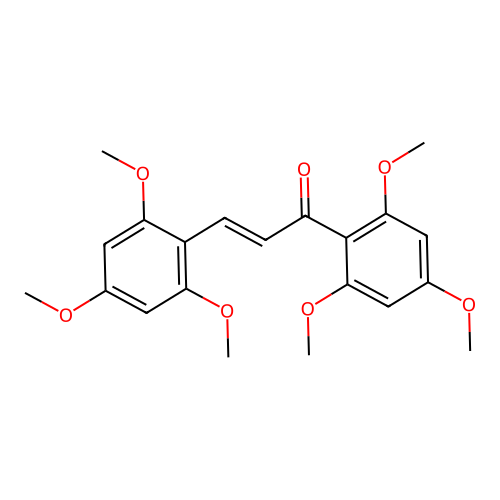 1,3-Bis(2,4,6-trimethoxyphenyl)prop-2-en-1-one structure