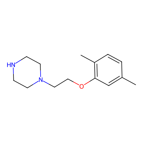 1-[2-(2,5-Dimethylphenoxy)ethyl]piperazine oxalate structure