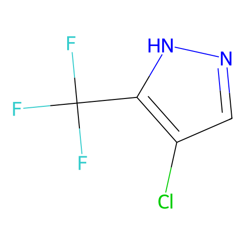 4-chloro-3-(trifluoromethyl)-1H-pyrazole structure