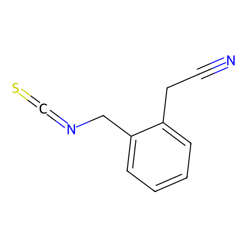 2-[2-(Isothiocyanatomethyl)phenyl]acetonitrile structure