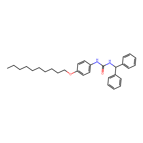 1-[4-(Decyloxy)phenyl]-3-(diphenylmethyl)urea structure