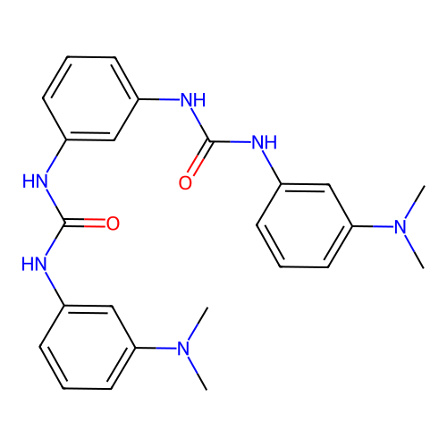 1,1'-(1,3-Phenylene)bis(3-(3-(dimethylamino)phenyl)urea) structure