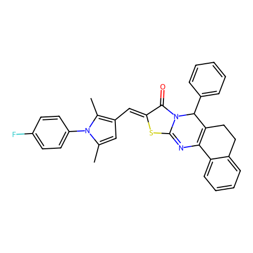 C33H26FN3OS structure