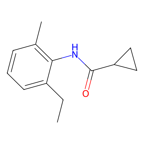 cyclopropyl-N-(6-ethyl-2-methylphenyl)carboxamide structure