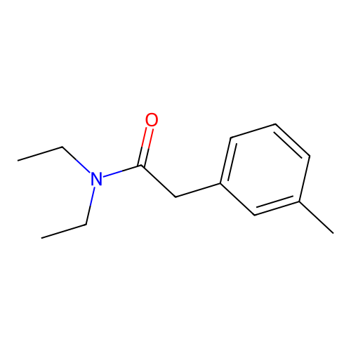 N,N-diethyl-2-(3-methylphenyl)acetamide structure
