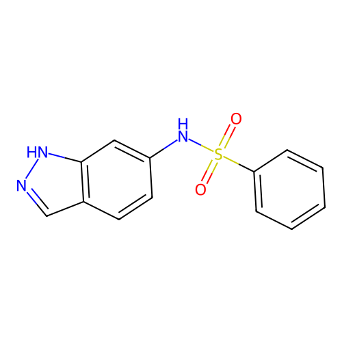 N-(1H-indazol-6-yl)benzenesulfonamide structure