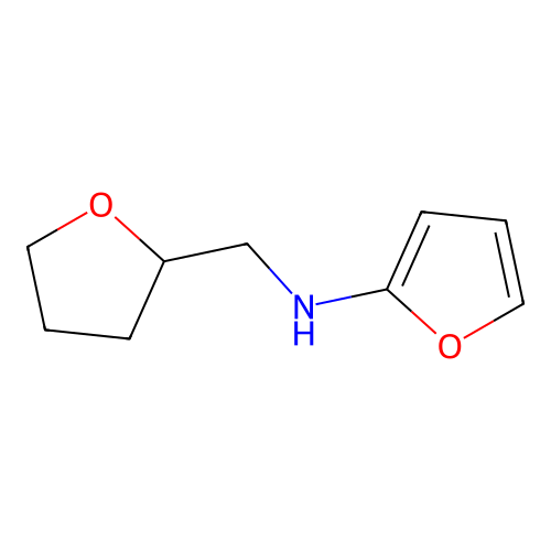 N-(oxolan-2-ylmethyl)furan-2-amine structure