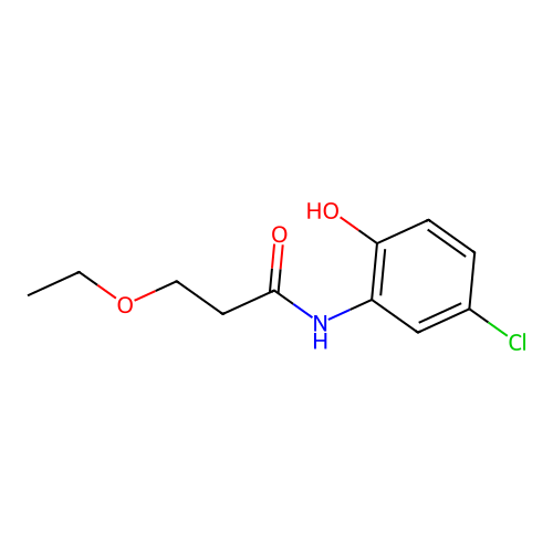 N-(5-chloro-2-hydroxyphenyl)-3-ethoxypropanamide structure