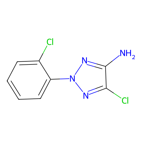 5-Chloro-2-(2-chlorophenyl)-1,2,3-triazole-4-ylamine structure