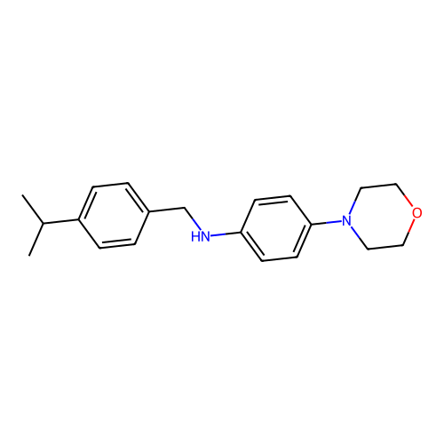 (4-Isopropyl-benzyl)-(4-morpholin-4-yl-phenyl)-amine structure