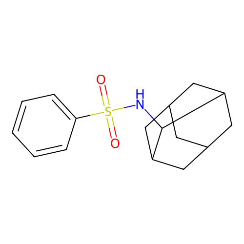 N-(2-adamantyl)benzenesulfonamide structure