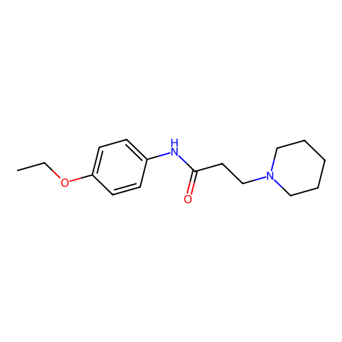 N-(4-ethoxyphenyl)-3-(piperidin-1-yl)propanamide structure