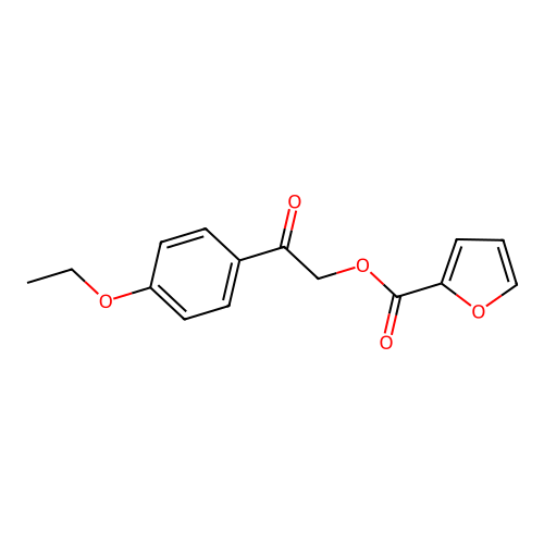 2-(4-Ethoxyphenyl)-2-oxoethyl furan-2-carboxylate structure