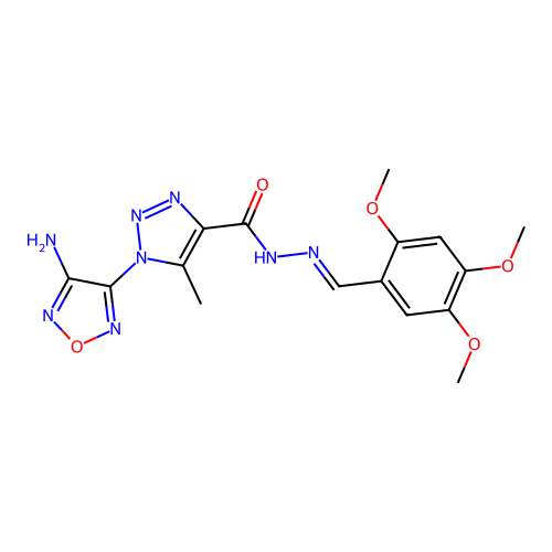 C16H18N8O5 structure