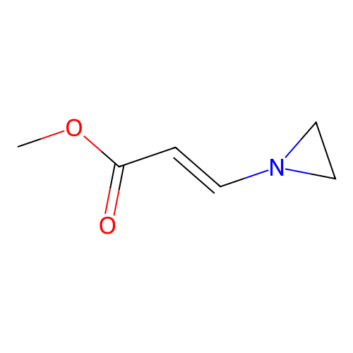 1-Aziridineacrylic acid, methyl ester structure