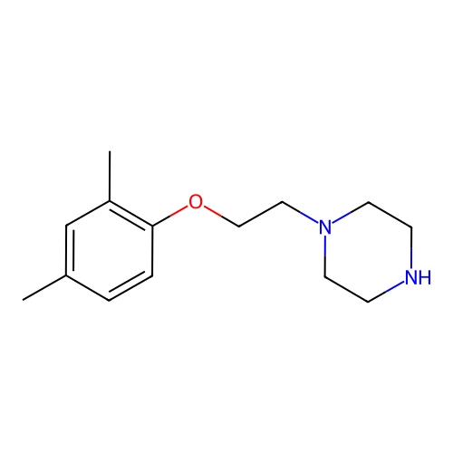 1-[2-(2,4-Dimethylphenoxy)ethyl]piperazine oxalate structure