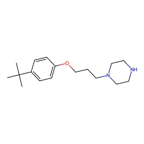 1-[3-(4-Tert-butylphenoxy)propyl]piperazine oxalate structure