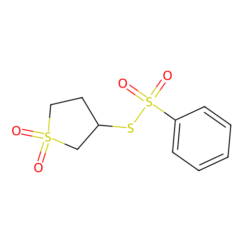 3-(Phenylsulfonylthio)thiolane-1,1-dione structure