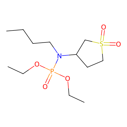 3-[(Diethoxycarbonyl)butylamino]thiolane-1,1-dione structure
