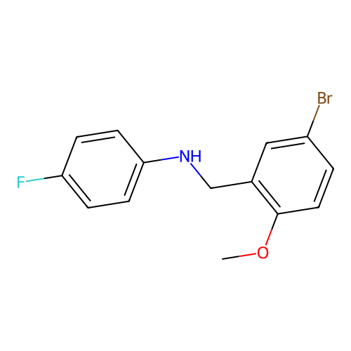 N-(5-bromo-2-methoxybenzyl)-4-fluoroaniline structure