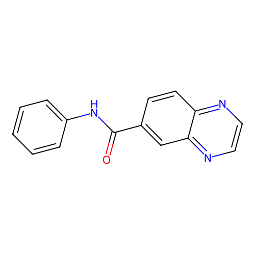 N-phenylquinoxalin-6-ylcarboxamide structure