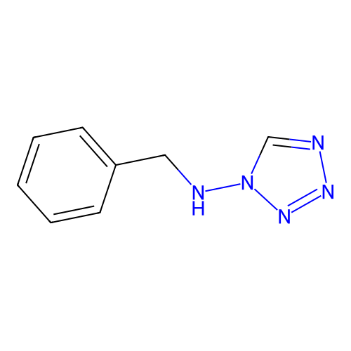 Benzyl-1,2,3,4-tetraazolylamine structure