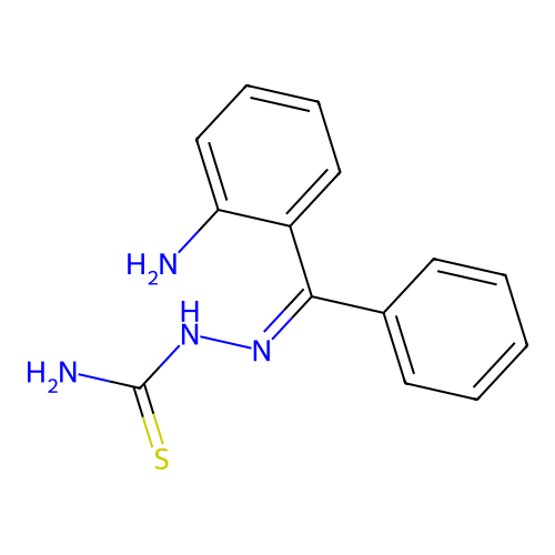 [[(2-Aminophenyl)-phenylmethylidene]amino]thiourea structure