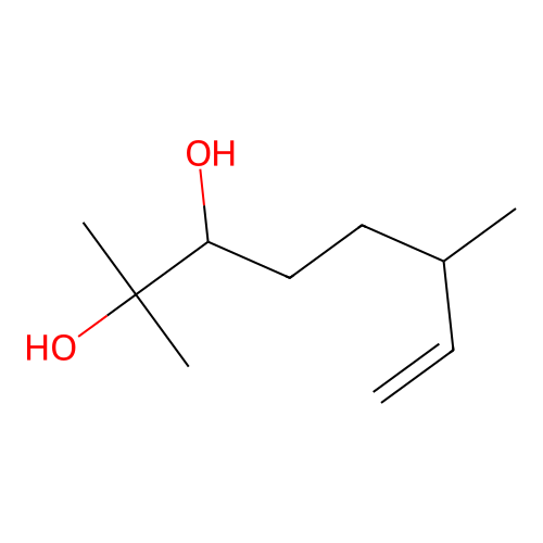 7-Octene-2,3-diol, 2,6-dimethyl- structure