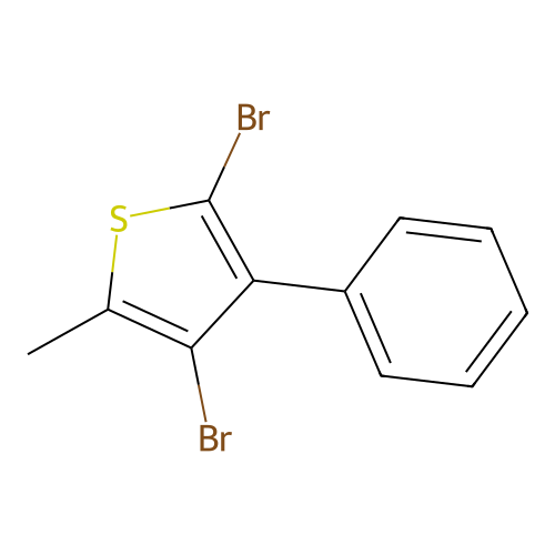 2,4-Dibromo-5-methyl-3-phenylthiophene structure