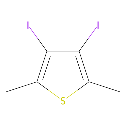 3,4-Diiodo-2,5-dimethylthiophene structure