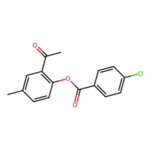 2-Acetyl-4-methylphenyl 4-chlorobenzoate structure
