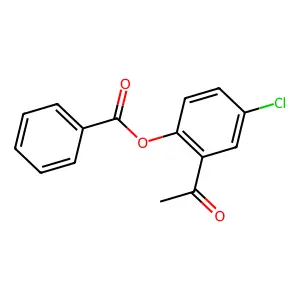 (2-Acetyl-4-chlorophenyl) benzoate structure