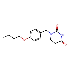 Hydrouracil, 1-(p-butoxybenzyl)- structure