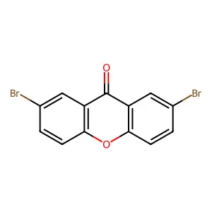 2,7-dibromo-9H-xanthen-9-one structure