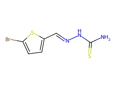 [(5-Bromothiophen-2-yl)methylideneamino]thiourea structure
