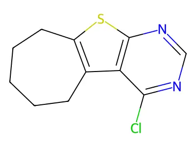 3-Chloro-8-thia-4,6-diazatricyclo(7.5.0.0,2,7)tetradeca-1(9),2,4,6-tetraene structure
