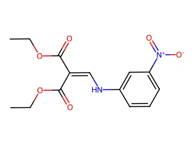 1,3-Diethyl 2-[[(3-nitrophenyl)amino]methylene]propanedioate structure