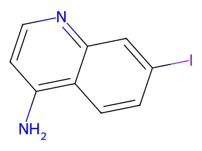4-Amino-7-iodoquinoline structure
