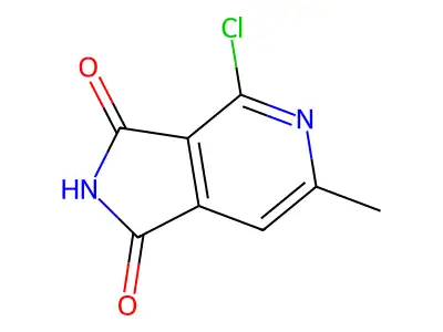 4-Chloro-6-methyl-2,3-dihydro-1H-pyrrolo[3,4-C]pyridine-1,3-dione structure